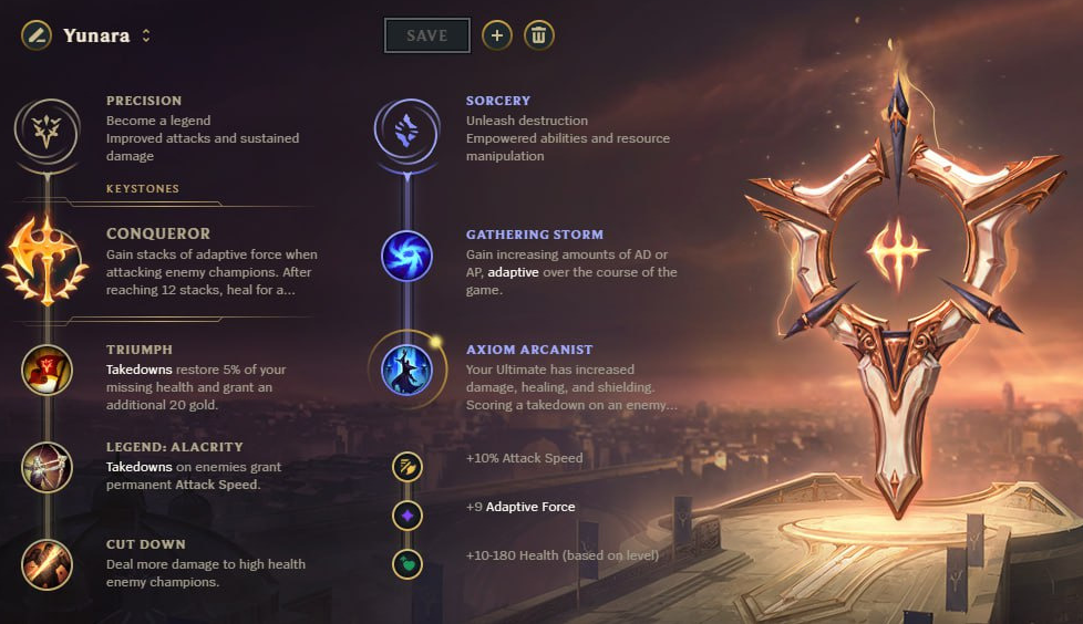Yunara runes