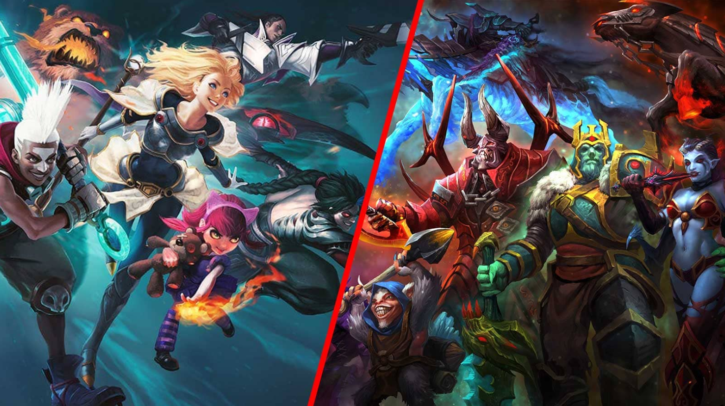 lol and dota 2 heroes