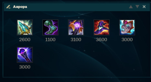 Aurora's Item build
