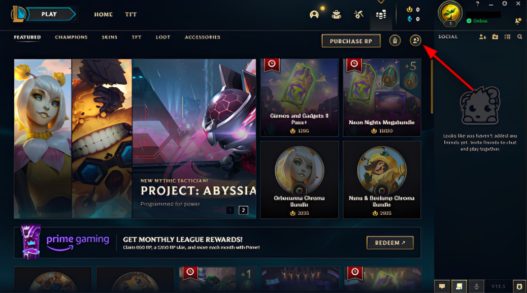 How to change servers in LoL