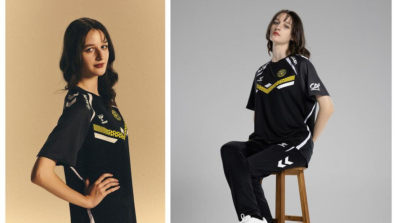 Yushia poses in two Team Vitality studio portraits
