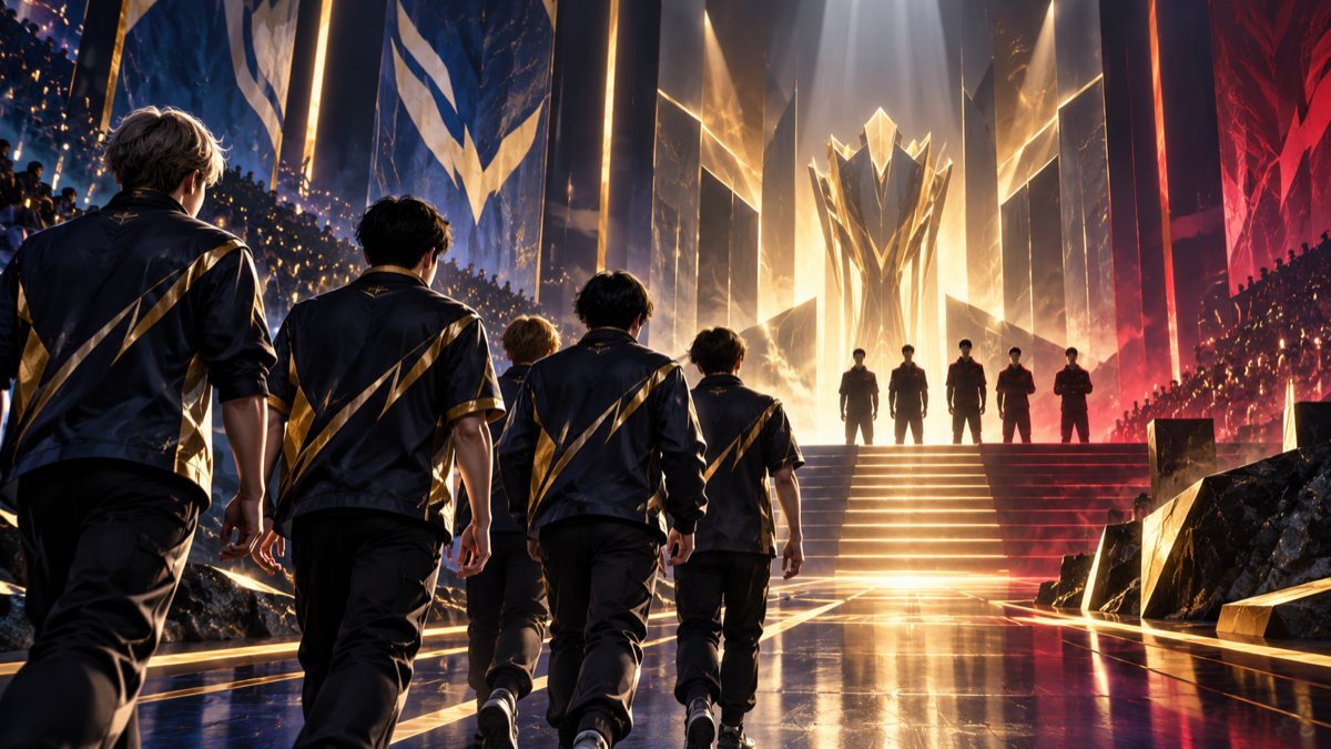 Konzeptionelle Illustration, wie Galions im Halbfinale gegen T1 Academy antreten