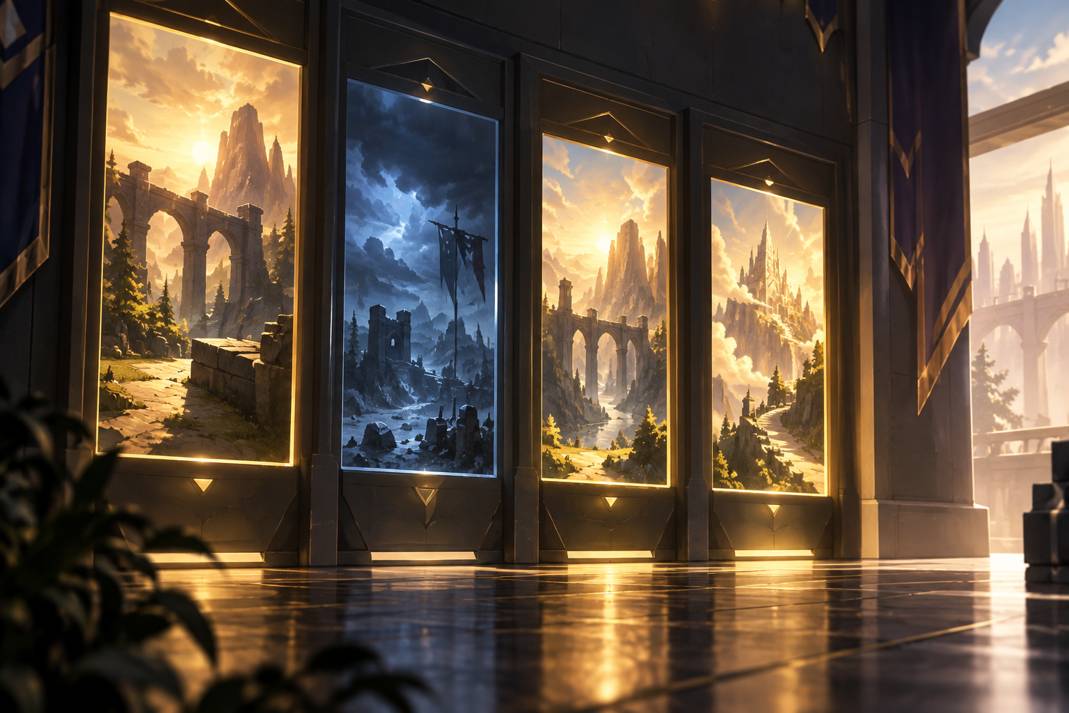 Conceptual illustration of the four-game Invictus Gaming versus JD Gaming series