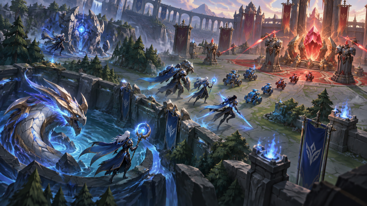 Conceptual illustration of a large gold advantage closing a fast Swiss-stage game