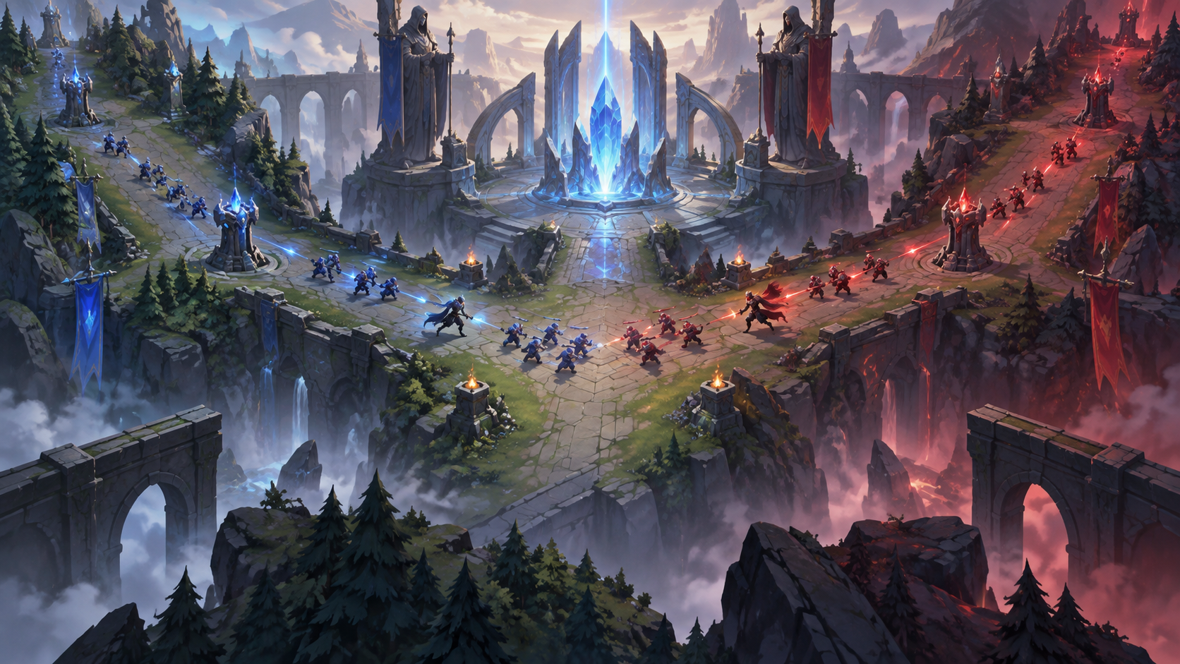 Conceptual early-lane pressure in the Korea versus USA League of Legends series