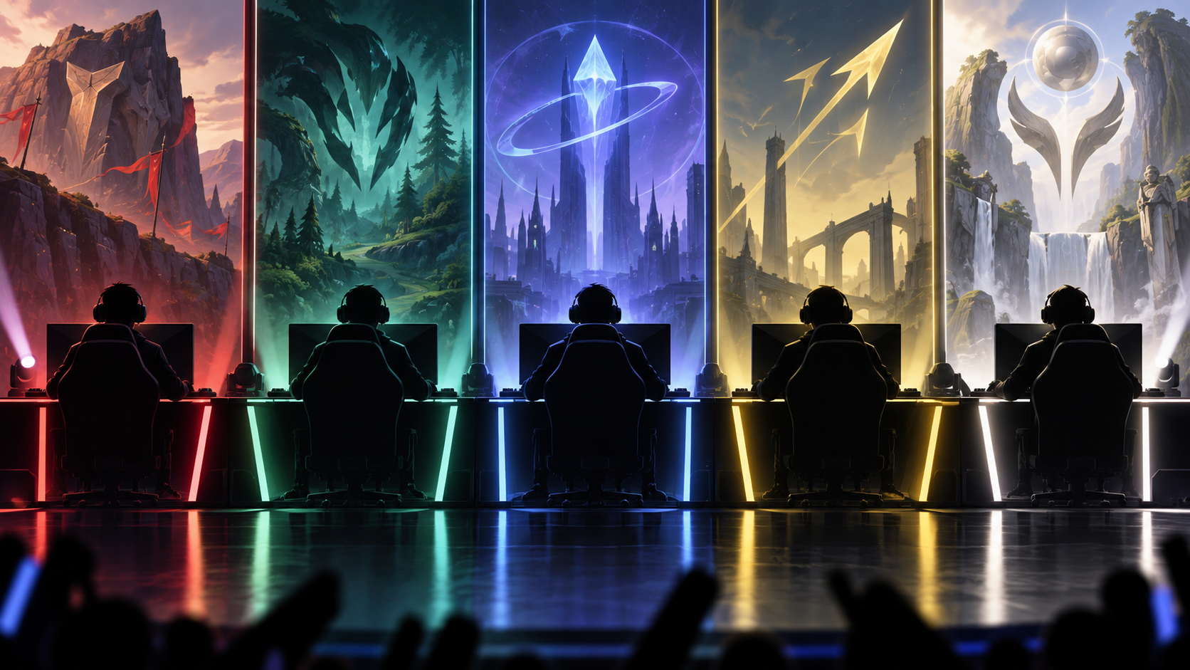 Conceptual illustration of the five roles in an LCS All-Pro lineup