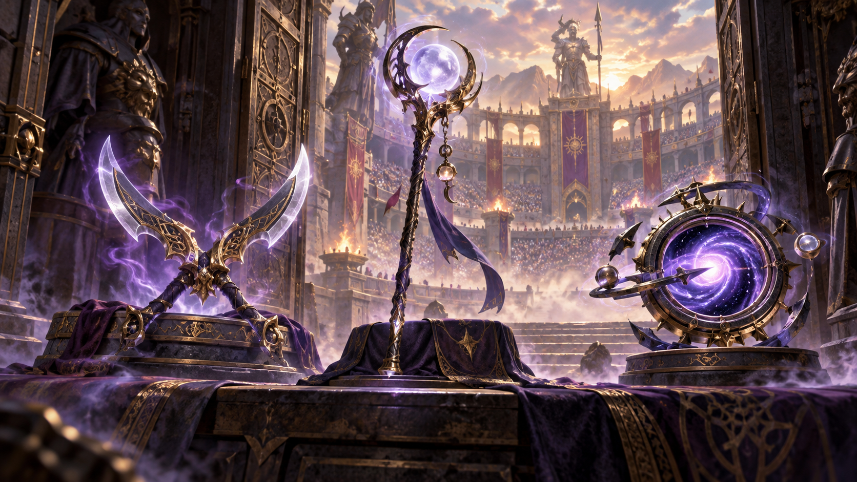 Conceptual illustration of three retired items returning to League Classic