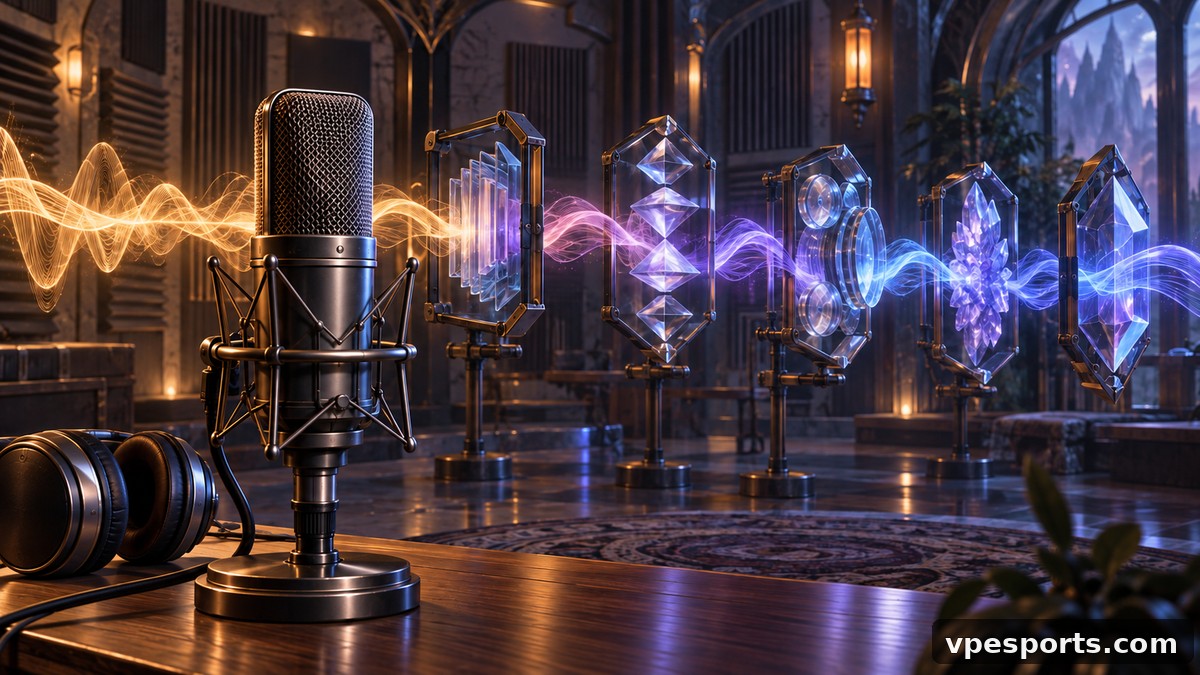 League of Legends voice chat editorial illustration
