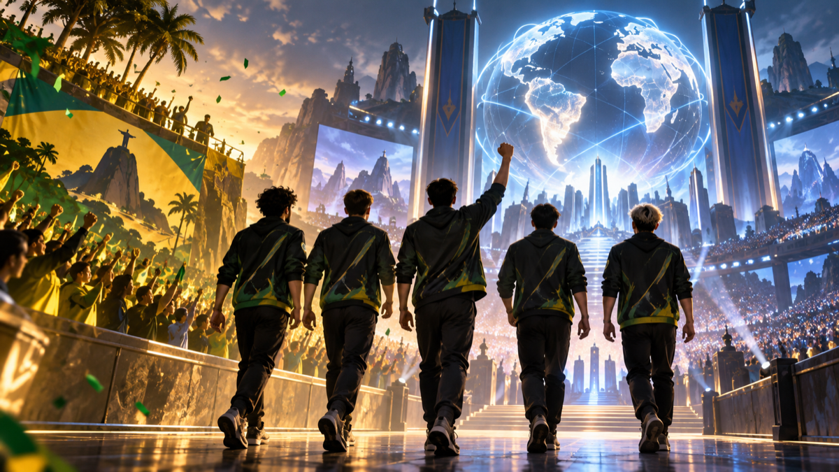 Conceptual illustration of LOS advancing from Brazil to the World Championship