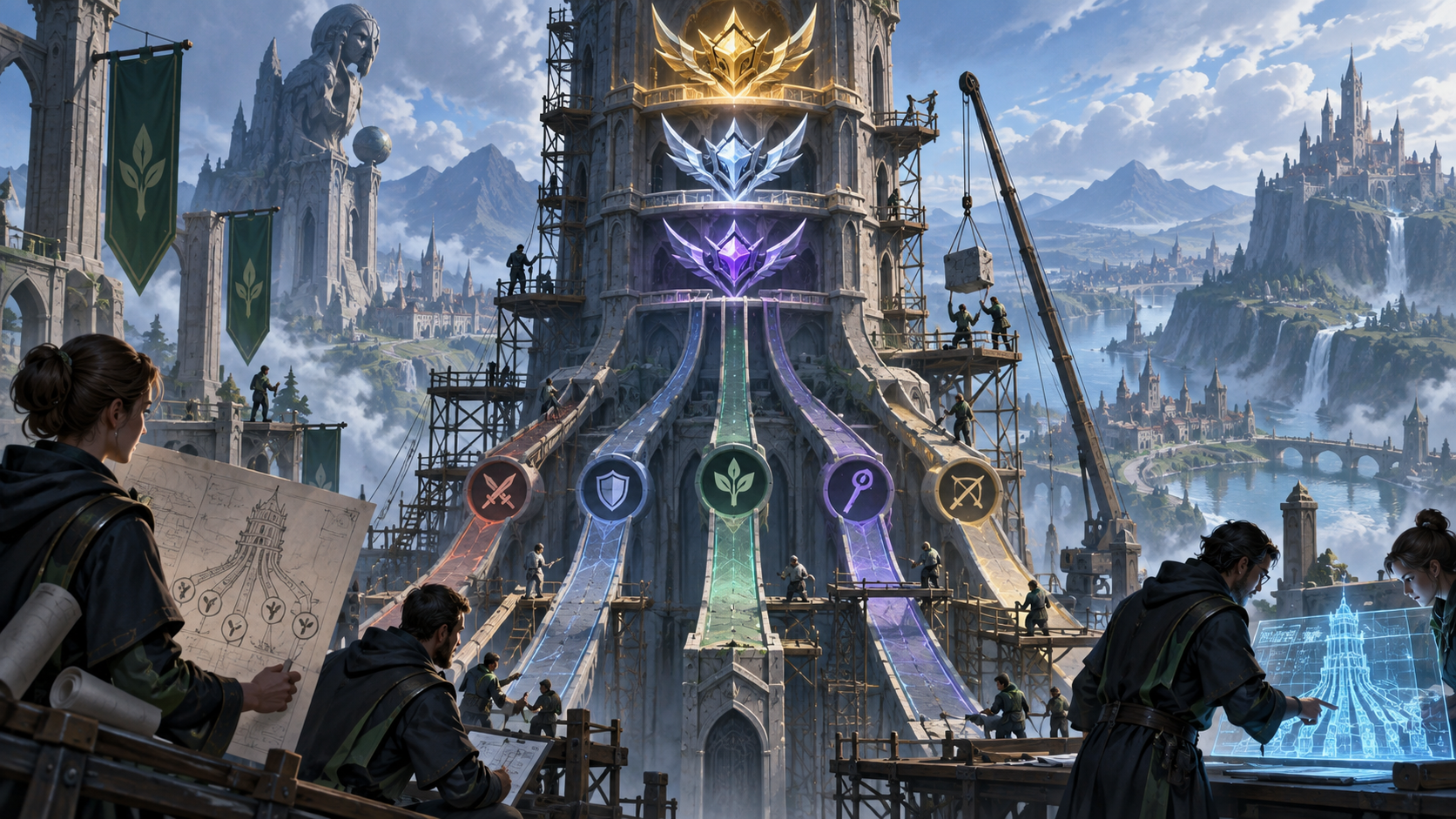 Conceptual illustration of European ranked tiers and role flexibility being redesigned