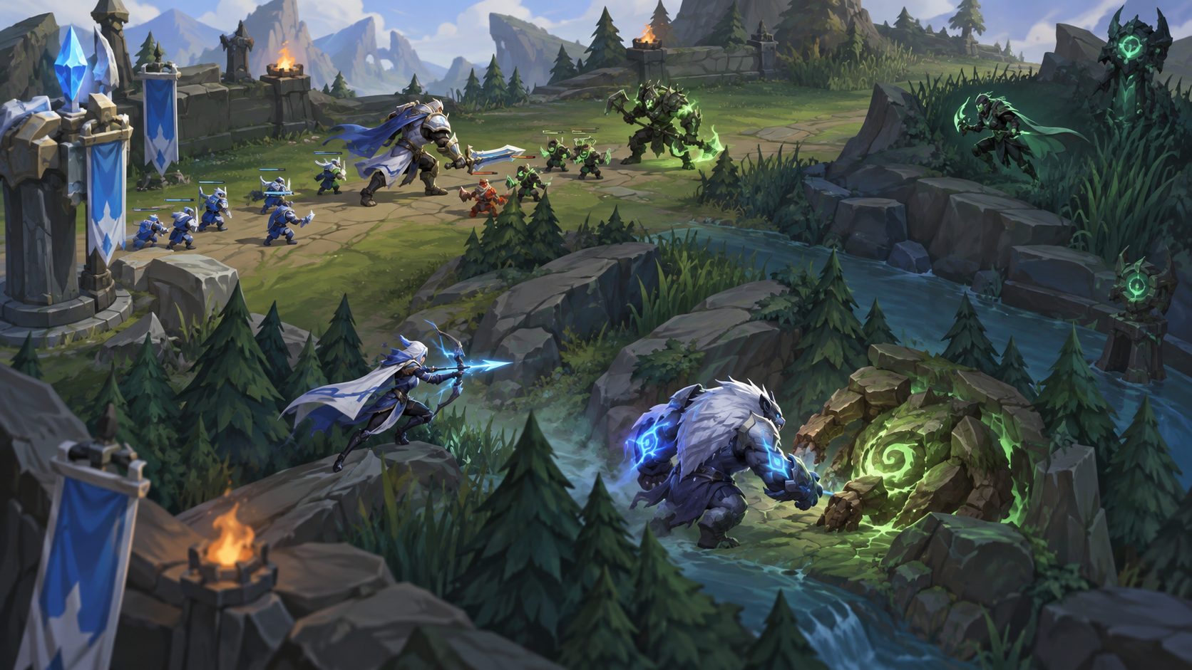 Conceptual illustration of early top-side pressure in the Liquid versus FlyQuest series