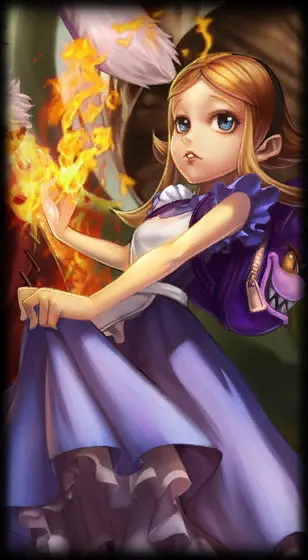 Annie in Wonderland — Annie skin splash art