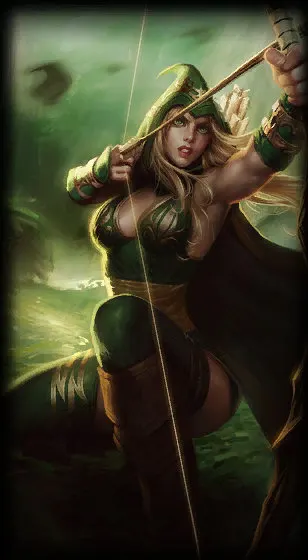 Sherwood Forest Ashe — Ashe skin splash art