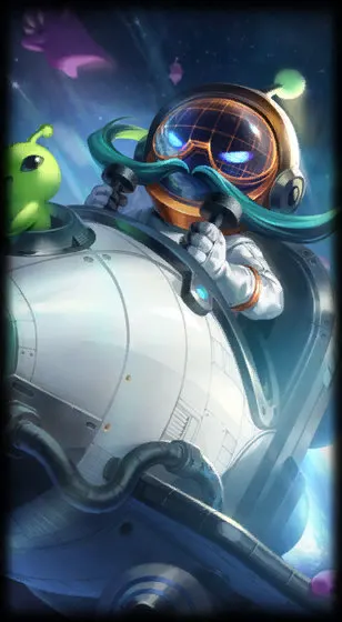 Astronaut Corki — Corki skin splash art