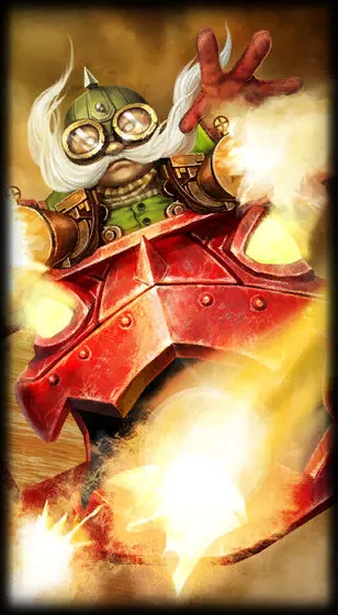 Red Baron Corki — Corki skin splash art