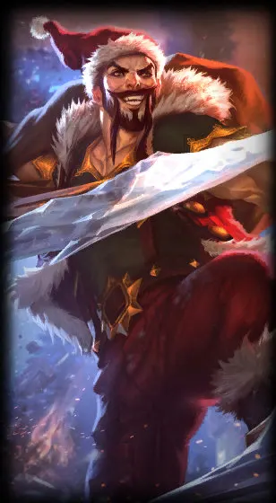 Santa Draven — Draven skin splash art