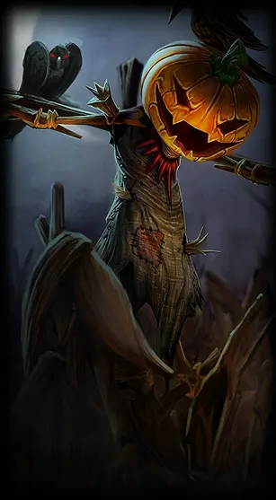 Pumpkinhead Fiddlesticks — Fiddlesticks skin splash art