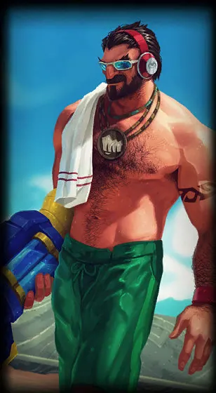 Pool Party Graves — Graves skin splash art