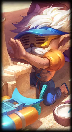 Pool Party Heimerdinger — Heimerdinger skin splash art