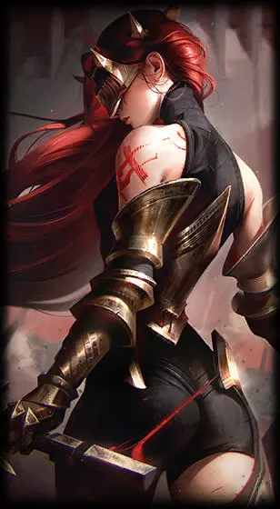 Chosen of the Wolf Katarina — Katarina skin splash art