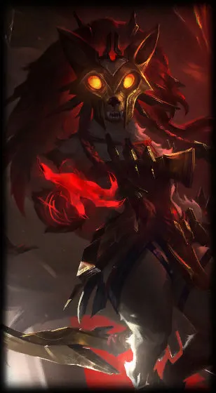 Chosen of the Wolf Kindred — Kindred skin splash art