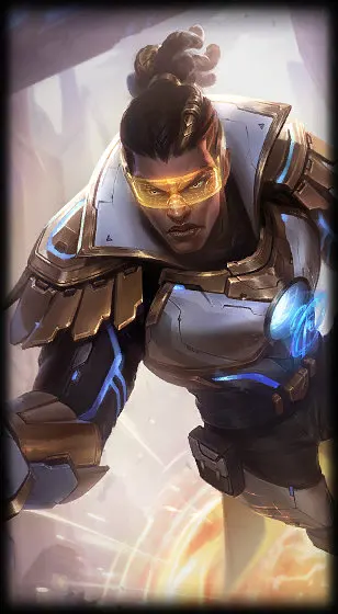 Prestige Pulsefire Lucian — Lucian skin splash art