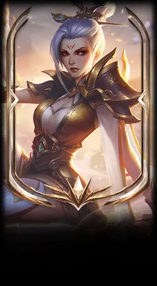 Prestige Valiant Sword Riven — Riven skin splash art