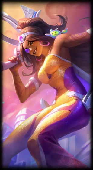Space Groove Samira — Samira skin splash art