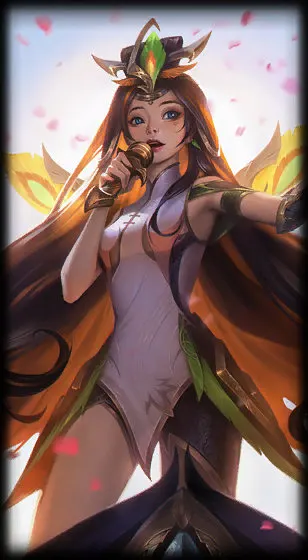 Graceful Phoenix Seraphine — Seraphine skin splash art