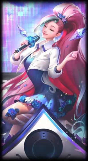 K/DA ALL OUT Seraphine Rising Star — Seraphine skin splash art