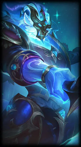 Winterblessed Thresh — Thresh skin splash art