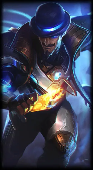 Pulsefire Twisted Fate — Twisted Fate skin splash art