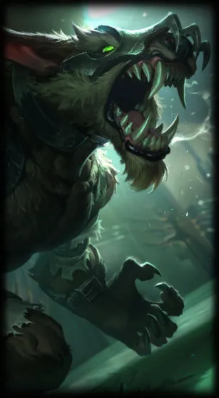 Feral Warwick — Warwick skin splash art