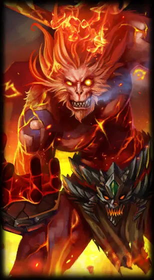 Volcanic Wukong — Wukong skin splash art