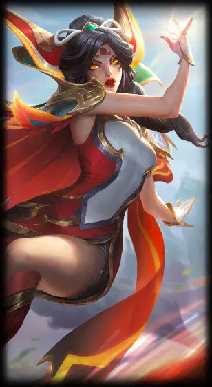 Brave Phoenix Xayah — Xayah skin splash art