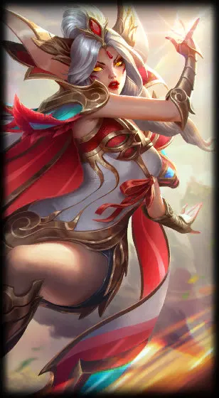 Prestige Brave Phoenix Xayah — Xayah skin splash art