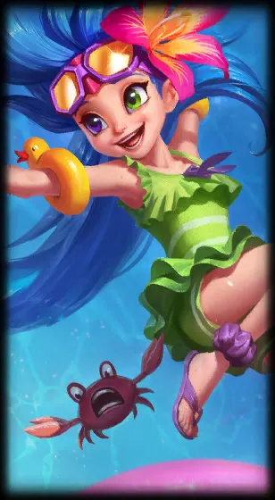 Pool Party Zoe — Zoe skin splash art