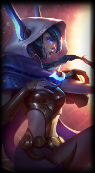 Cosmic Dusk Xayah — loading screen