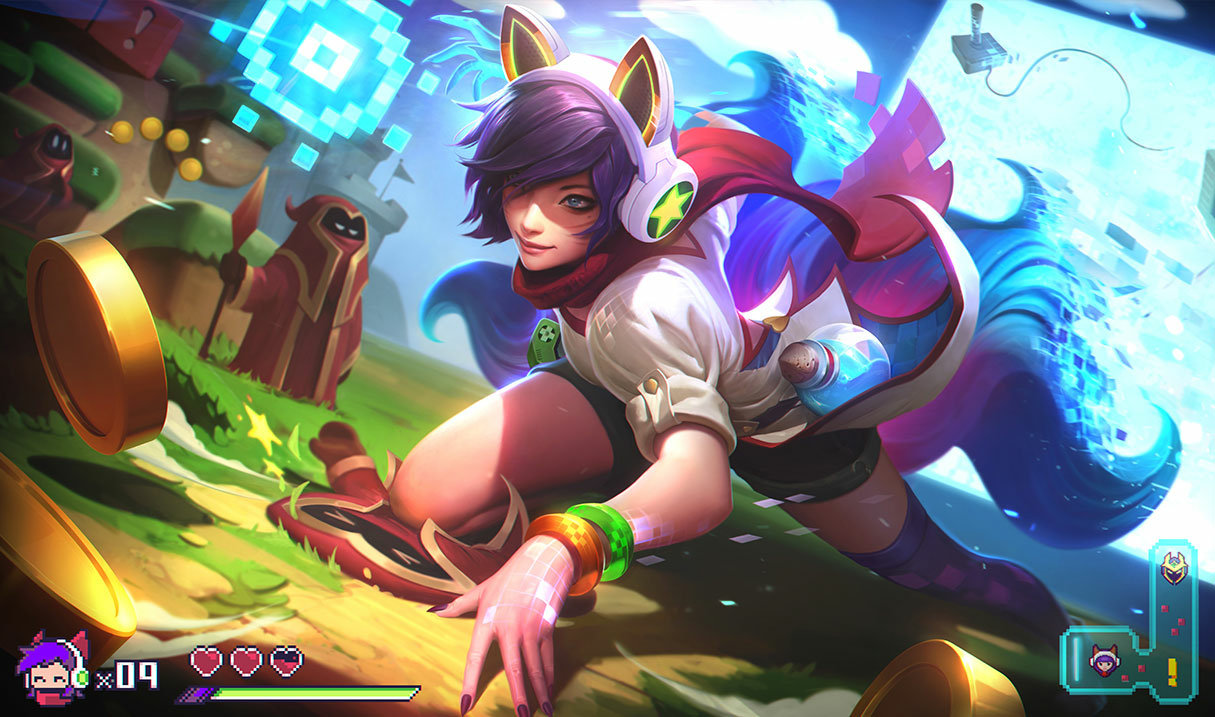 Arcade Ahri splash art