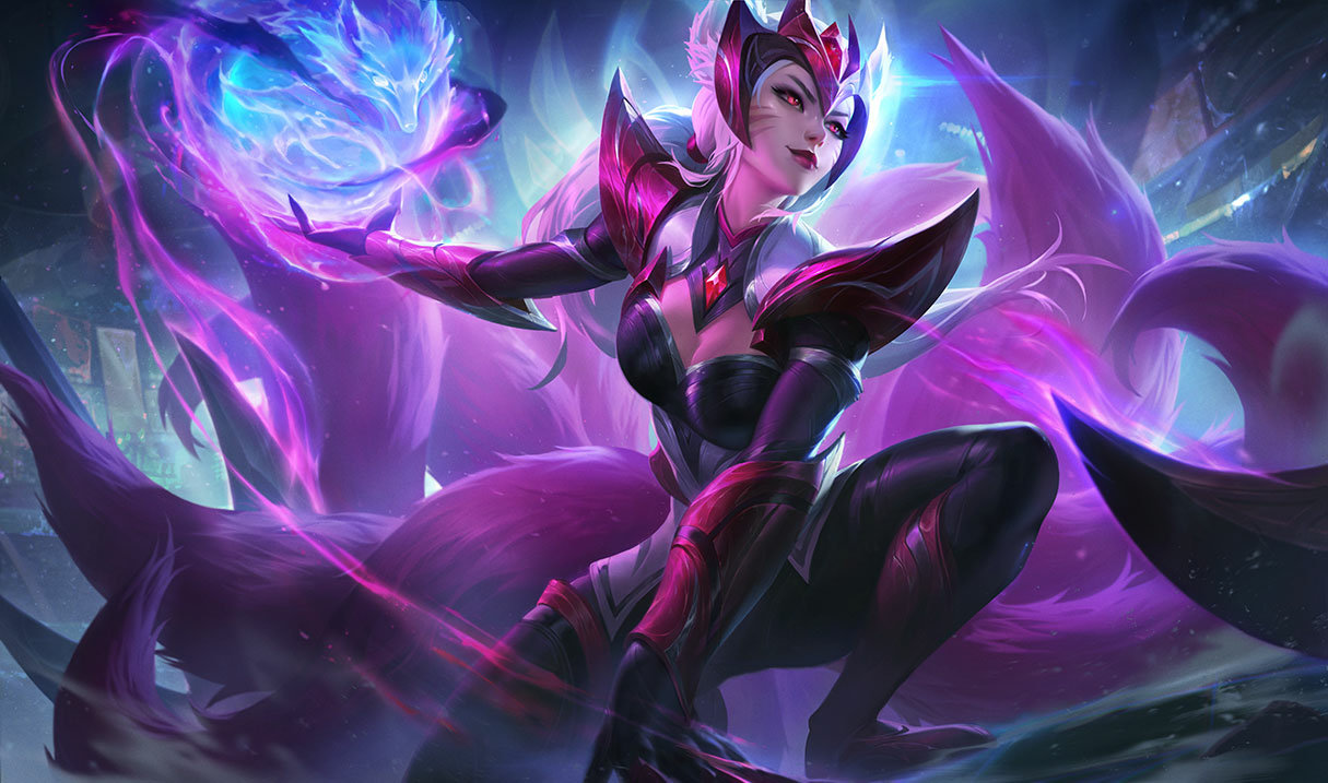 Challenger Ahri splash art