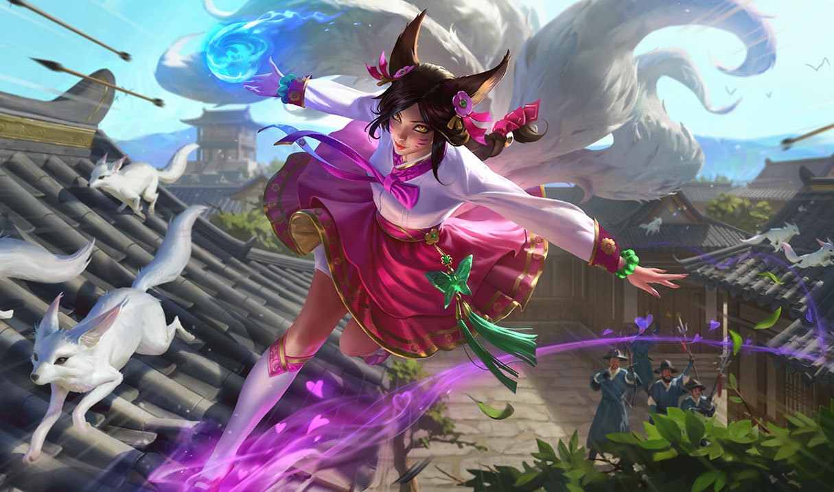 Dynasty Ahri splash art