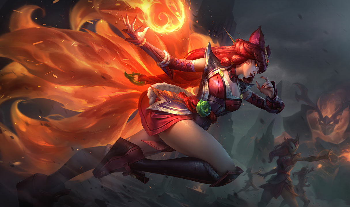 Foxfire Ahri splash art