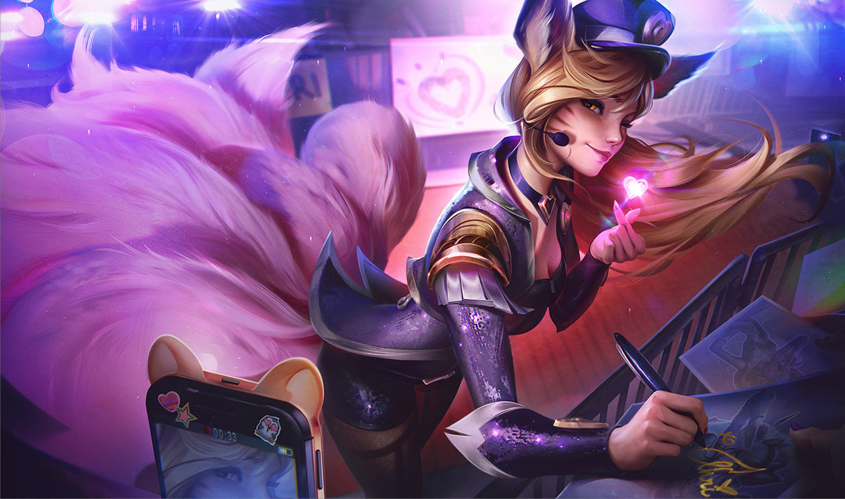 Popstar Ahri splash art