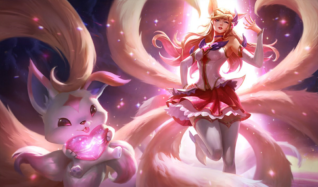 Star Guardian Ahri splash art