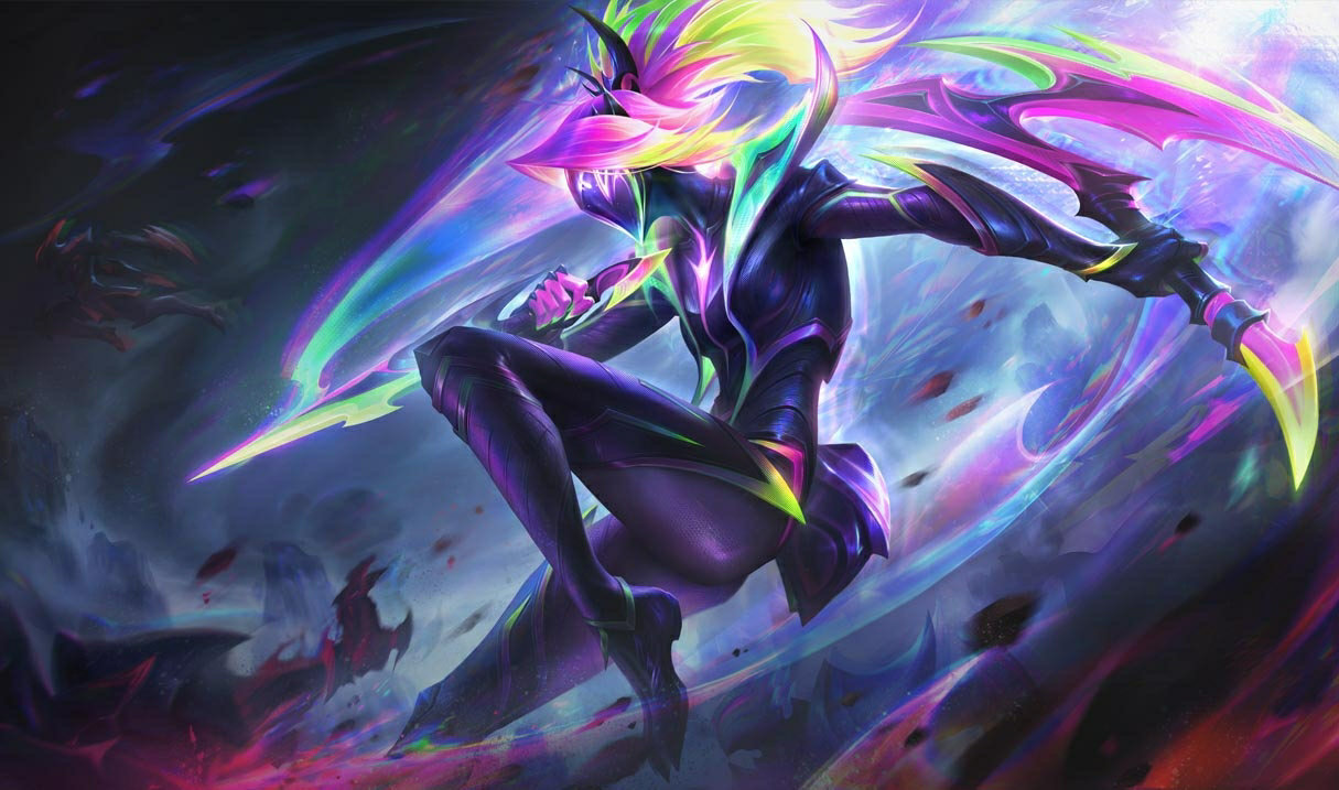 Empyrean Akali splash art