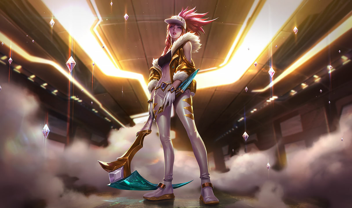 Prestige K/DA Akali splash art