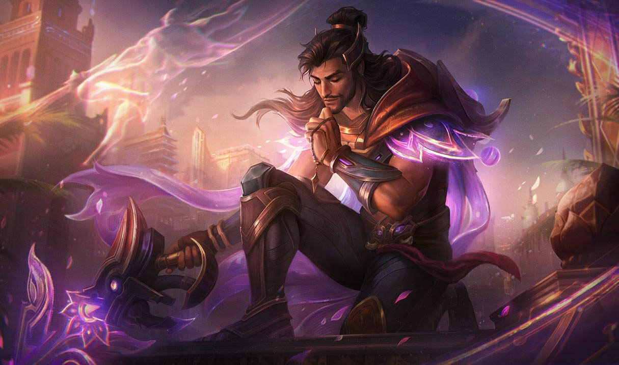 Three Honors Akshan splash art