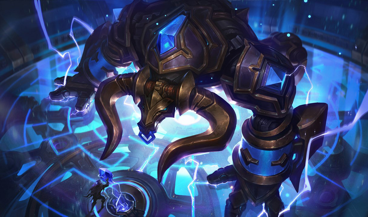Hextech Alistar splash art