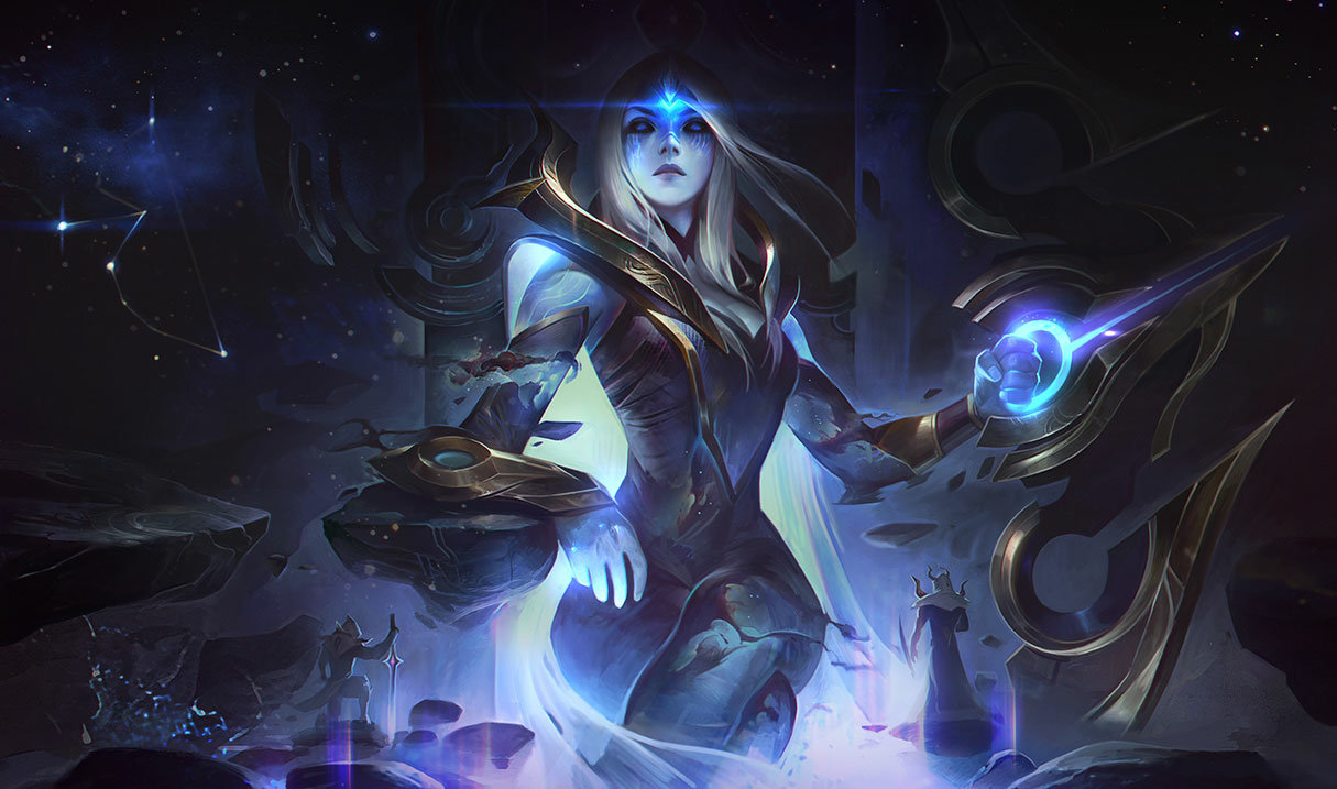 Cosmic Queen Ashe splash art