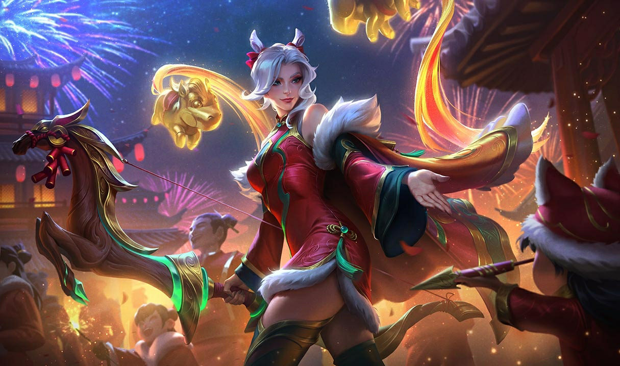Firecracker Ashe splash art